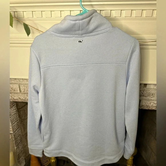 Vineyard Vines funnel neck relaxed shep shirt periwinkle blue soft women’s small - Picture 2 of 3